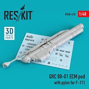QRC 80-01 ECMポッド w/F-111用パイロン (プラモデル)