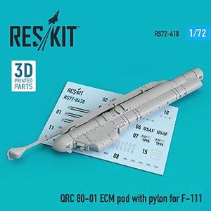 QRC 80-01 ECMポッド w/F-111用パイロン (プラモデル)