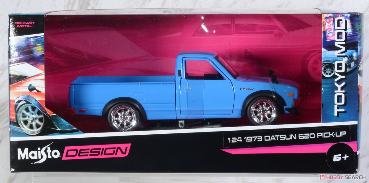 Datsun 620 Pick up 1973 (Blue) (Diecast Car) Package1