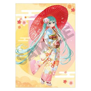 Hatsune Miku Single Clear File Japanese Clothes Walk Hannnari Kyoto (Anime Toy)