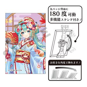 初音ミク アート缶バッジ 舞妓体験 はんなり京都 (キャラクターグッズ)