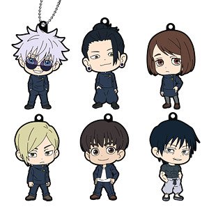 呪術廻戦 懐玉・玉折 ラバーマスコット (6個セット) (キャラクターグッズ)
