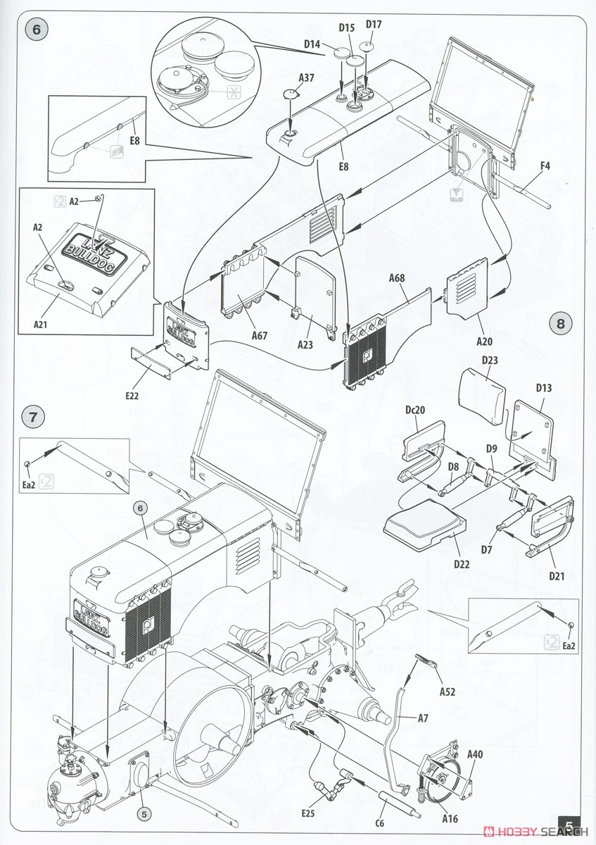 German Traffic Tractor D8532 Mod.1950 (Plastic model) Assembly guide3