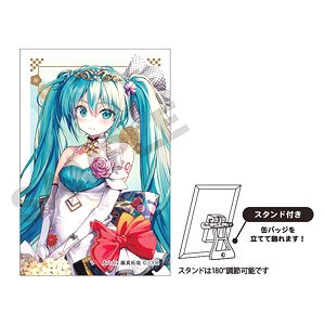 Hatsune Miku Art Can Badge Birthday Kansai Enjoy (Anime Toy)