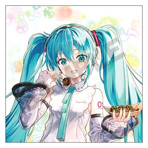 Hatsune Miku Cushion Cover Takoyaki Kansai Enjoy (Anime Toy)