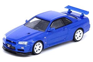 Nissan スカイライン GT-R (R34) V-Spec II Nur ベイサイドブルー (ミニカー)