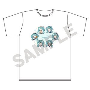 Hatsune Miku T-Shirt Mini Chara Kansai Enjoy (Anime Toy)