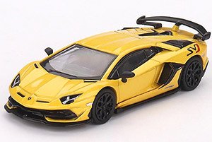 ランボルギーニ アヴェンタドール SVJ New Giallo Orion (イエロー) (右ハンドル) (ミニカー)