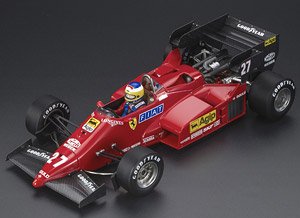 126C4M 1984 イタリアGP 2nd No,27 M.アルボレート ドライバーフィギア付 (ミニカー)