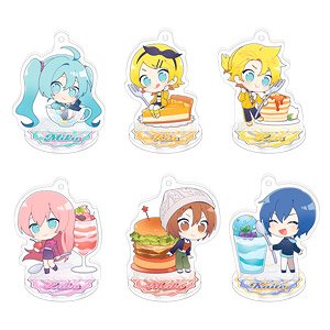 初音ミク×THE GUEST cafe&diner コラボカフェ トレーディングアクキー (6個セット) (キャラクターグッズ)
