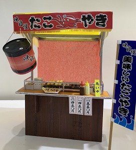 Handmade Miniature Stalls Kit Takoyaki (Display)