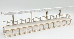 16番(HO) 対向式ホーム 屋根A (リニューアル品) ペーパーキット (組み立てキット) (鉄道模型)