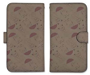 Gin Tama. Sadaharu & Elizabeth Repeating Pattern Notebook Type Smart Phone Case 138 (Anime Toy)