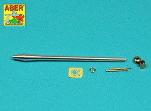 76,2mm Ordinance Q.F. 3-in. 17 PDR. Mk. II Barrel with Muzzle Brake for A34 COMET (for Tamiya) (Plastic model)