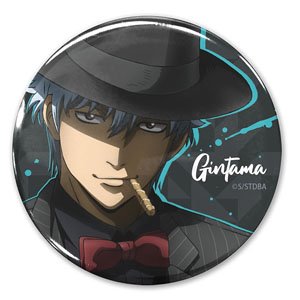 Gin Tama. Gintoki Sakata Can Badge Noir Ver. (Anime Toy)