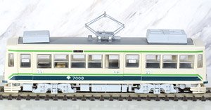 1/80(HO) Toden Arakawa Line Series Air Conditionered Car White Green #7008 Redy-to-run (Pre-colored Completed) (Model Train)