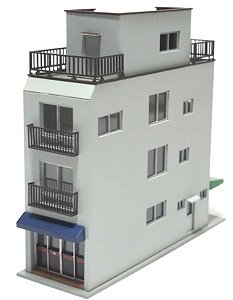 Downtown Building B Paper Kit (Unassembled Kit) (Model Train)