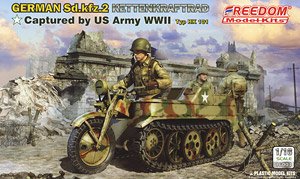 WWII ドイツ Sd.Kfz.2 ケッテンクラフトラート `米軍鹵獲車両` (プラモデル)