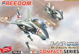 Compact Series: F-14D Tomcat VF-2 Bounty Hunturs (Plastic model)