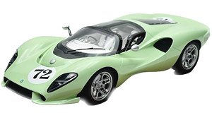 De Tomaso P72 Lemans Classic Model Green #72 (Diecast Car)