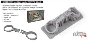 Bf109F Wheel Bays Rounded (for Eduard) (Plastic model)