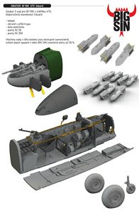 Bf110E ビッグシンパーツセット (エデュアルド用) (プラモデル)