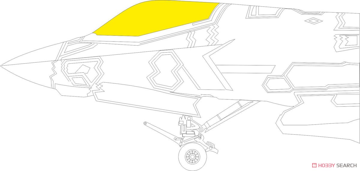 F-35A 「Tフェース」両面塗装マスクシール (トランぺッター用) (プラモデル) その他の画像1