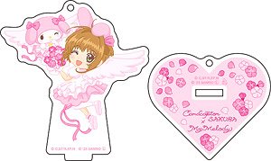 Cardcaptor Sakura x Sanrio Characters Acrylic Stand Key Ring Flower Ver. Sakura x My Melody (Anime Toy)