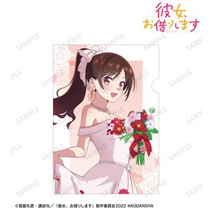 TVアニメ『彼女、お借りします』 描き下ろしイラスト 水原千鶴 花びらドレスver. クリアファイル (キャラクターグッズ)