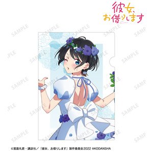 TVアニメ『彼女、お借りします』 描き下ろしイラスト 更科瑠夏 花びらドレスver. クリアファイル (キャラクターグッズ)
