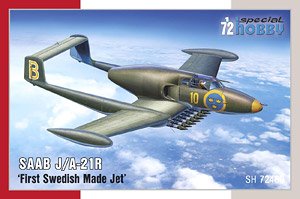 サーブ J/A-21R 「スウェーデン初ジェット機」 (プラモデル)