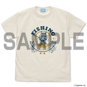 Uma Musume Pretty Derby Seiun Sky Fishing Enthusiast T-Shirt Vanilla White S (Anime Toy)