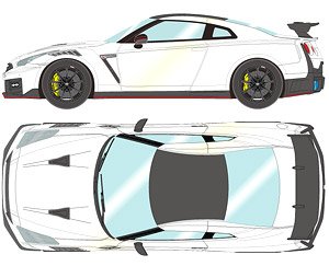 NISSAN GT-R NISMO 2024 ブリリアントホワイトパール (ミニカー)