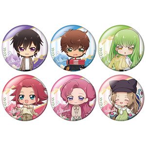 Code Geass Lelouch of the Rebellion Trading Kirakira Can Badge (Set of 6) (Anime Toy)