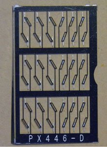 WP35/50 Double Wiper D (Right/Left Each 18 Pieces) (Relief Type) (D=0.3mm) (Model Train)