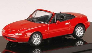 Eunos Roadster (NA6CE) With Tonneau Cover Classic Red (Diecast Car)
