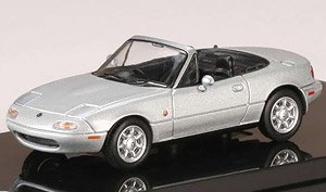 ユーノス ロードスター (NA6CE) / トノカバー付 シルバーストーンメタリック (ミニカー)