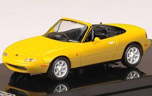 Eunos Roadster (NA6CE) J-Limited With Tonneau Cover Sunburst Yellow (Diecast Car)