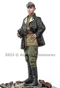 WW2 Soviet Tank Officer #1 (Plastic model)