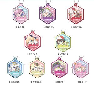 キラッととデコフレアクリルキーホルダー ホロライブ はぐみーつ D (9個セット) (キャラクターグッズ)