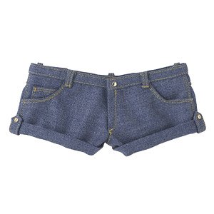 AZO2 Denim Hot Pants (Indigo) (Fashion Doll)