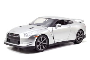 F&F Brian`s Nissan Skyline GT-R (R35) (Candy Silver) (Diecast Car)