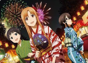 Bushiroad Rubber Mat Collection V2 Vol.847 Sword Art Online 10th Anniversary [Asuna & Suguha & Shino] (Card Supplies)