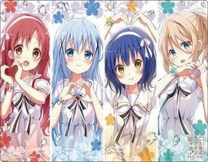Bushiroad Rubber Mat Collection V2 Vol.849 Is the Order a Rabbit? Bloom [Chino & Maya & Megu & Aoyama Blue Mountain] (Card Supplies)