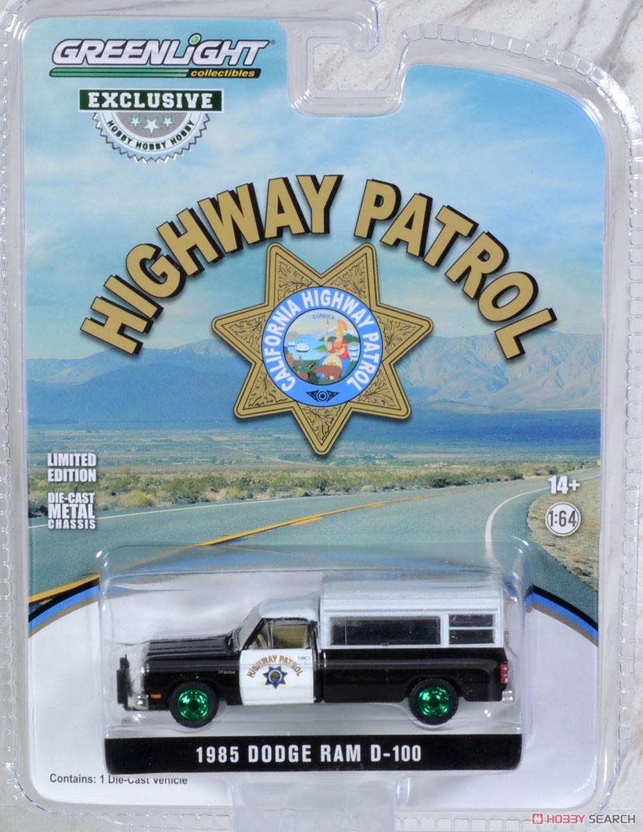 1985 Dodge Ram D-100 - California Highway Patrol (チェイスカー) (ミニカー) パッケージ1