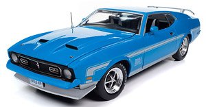 1972 フォード マスタング マッハ 1 グラバーブルー (ミニカー)