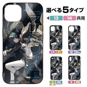 Black Rock Shooter: Fragment Tempered Glass iPhone Case [for 13/14] (Anime Toy)