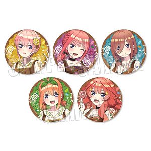 トレーディング缶バッジ 映画 五等分の花嫁 カントリーver. (5個セット) (キャラクターグッズ)