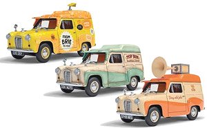 ウォレス & グルミット オースティン A35 バン コレクション チーズ プリーズ、トップバン、スピック & スパンモービル (ミニカー)
