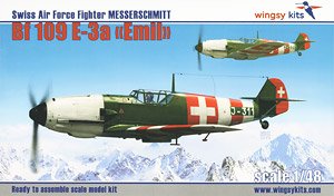 Swiss Air Force Fighter Messerschmitt Bf109E-3a (Plastic model)